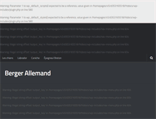 Tablet Screenshot of berger-allemand.les-chiens.com
