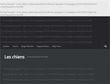 Tablet Screenshot of les-chiens.com