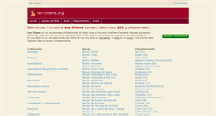 Desktop Screenshot of les-chiens.org