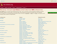 Tablet Screenshot of les-chiens.org